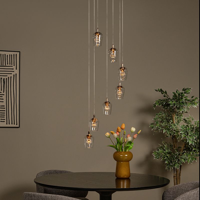 Lustră modernă transparentă, Berliane, 4W, LED 2700K