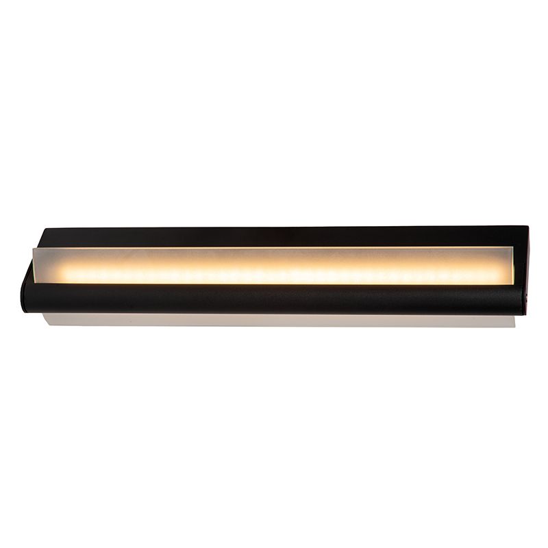 Aplică baie modernă neagră, Wanda, 15W, LED 3000K, IP44 Aplică baie modernă neagră, Wanda, 15W, LED 3000K, IP44