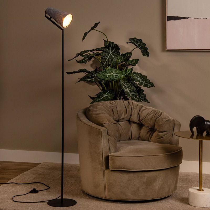 Lampadar modern gri, Bensen, con întrerupător Lampadar modern gri, Bensen, con întrerupător