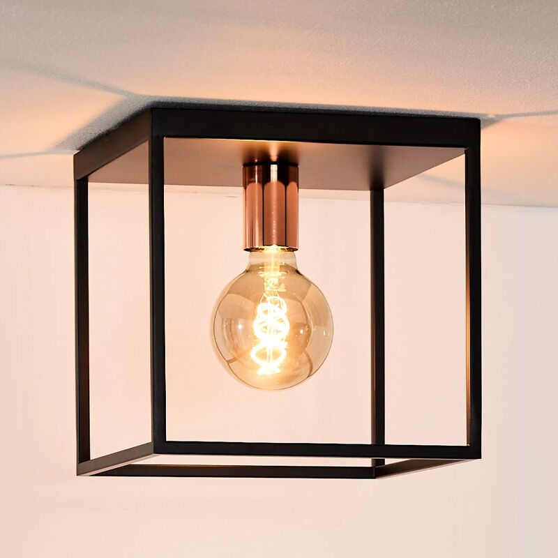 Lampă de tavan modernă neagră, Arthur