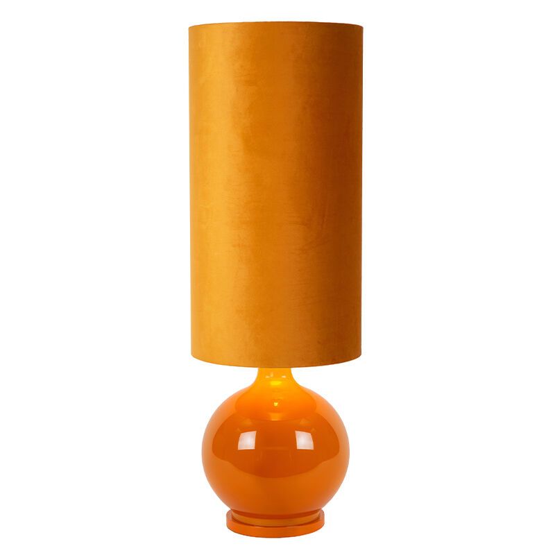 Lampadar retro galben, Esterad, con întrerupător