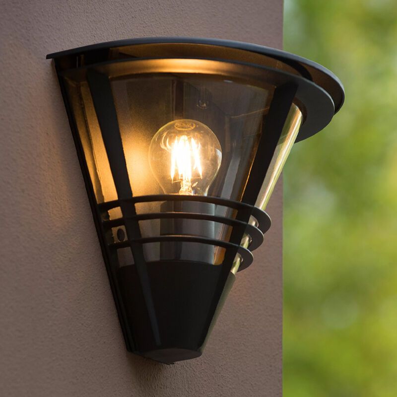 Lampă exterior modernă neagră, Livia, IP44