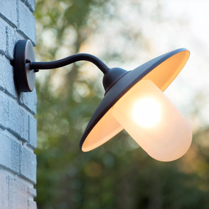 Lampă exterior rustică ruginie, Aruba, IP44