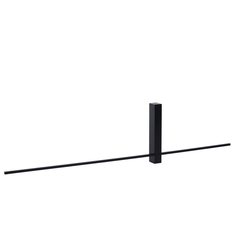 Aplică de perete modernă neagră, Segin, 10W, LED 2700K