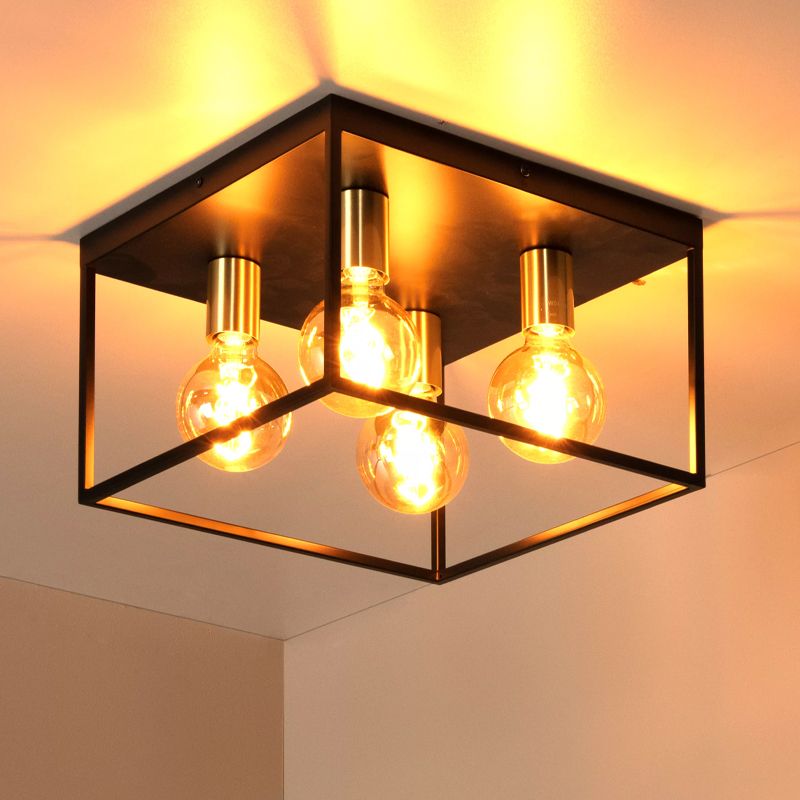 Lampă de tavan modernă neagră, Ruben