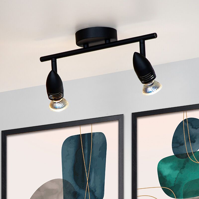 Spot LED de tavan modern negru, Caro