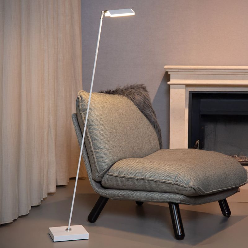 Lampă de citit modernă albă, Aaron, 12W, LED 2700K, cu întrerupător tactil
