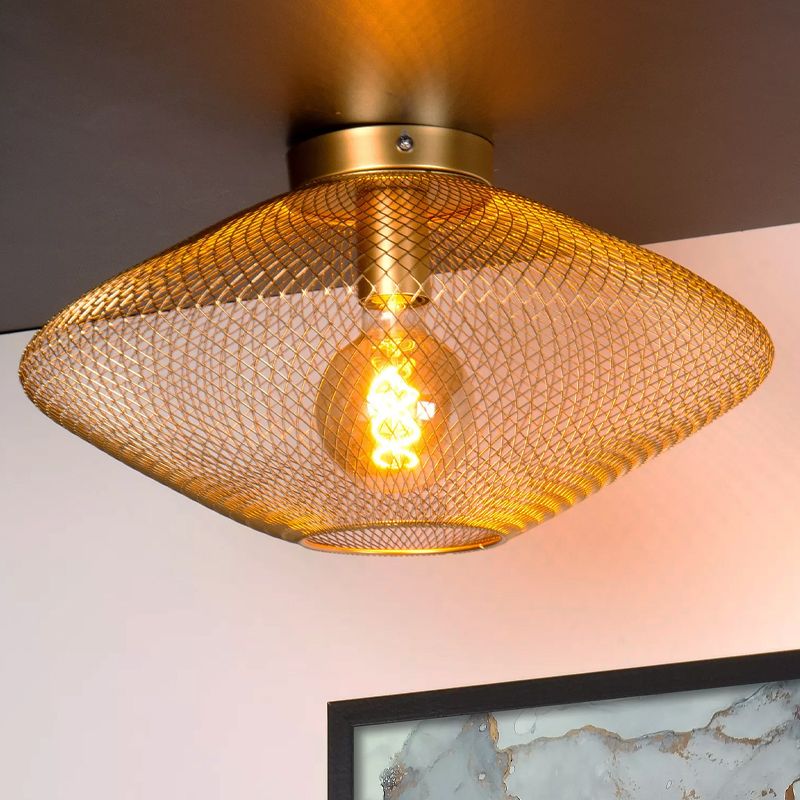 Lampă de tavan modernă aurie, Mesh Lampă de tavan modernă aurie, Mesh