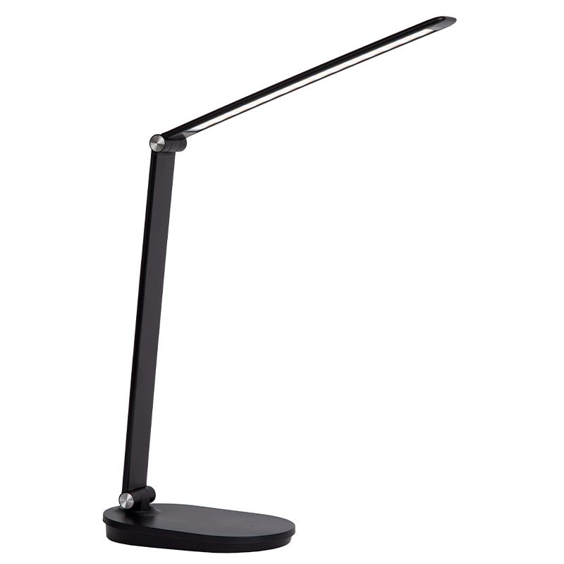 Lampă de birou modernă neagră, Aldwin, 8W, LED reglabil de la alb cald la alb rece, cu întrerupător tactil