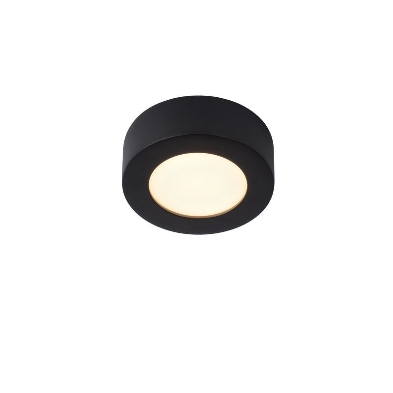 Lampă de tavan modernă neagră, Brice, 8W, LED 3000K, IP44 Lampă de tavan modernă neagră, Brice, 8W, LED 3000K, IP44