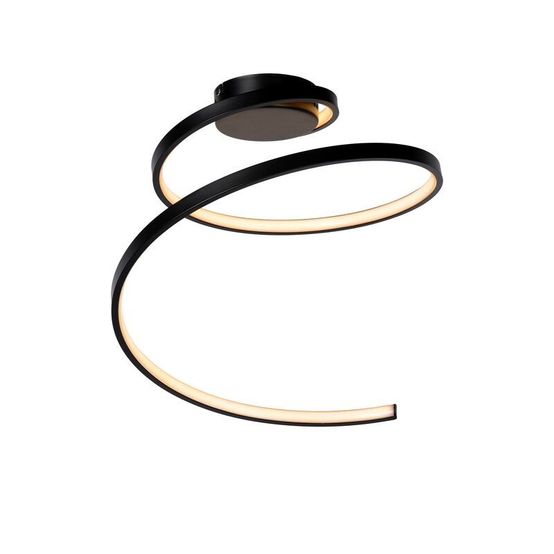 Lampă de tavan modernă neagră, Maxence, 24W, LED 3000K Lampă de tavan modernă neagră, Maxence, 24W, LED 3000K