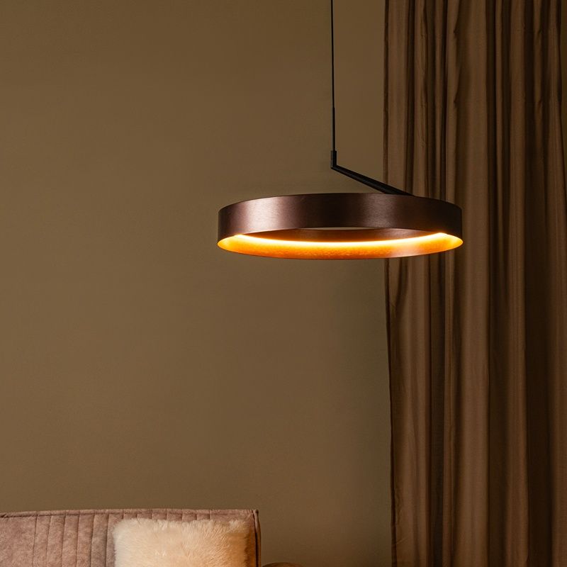 Lustră modernă bronz, Leonard, 36W, LED 3000K, dimmabil în 3 trepte Lustră modernă bronz, Leonard, 36W, LED 3000K, dimmabil în 3 trepte