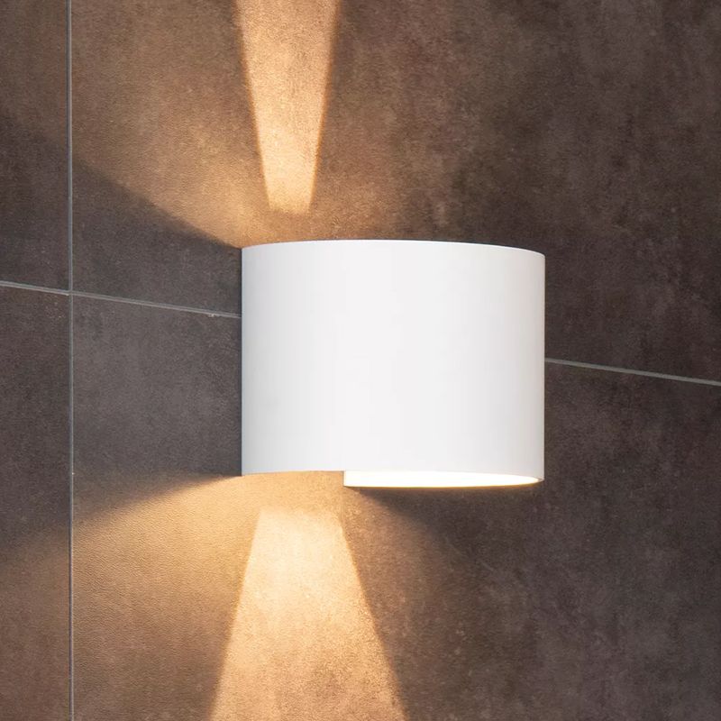 Aplică de perete up down modernă albă, Axi, 6W, LED 2700K, IP54 Aplică de perete up down modernă albă, Axi, 6W, LED 2700K, IP54