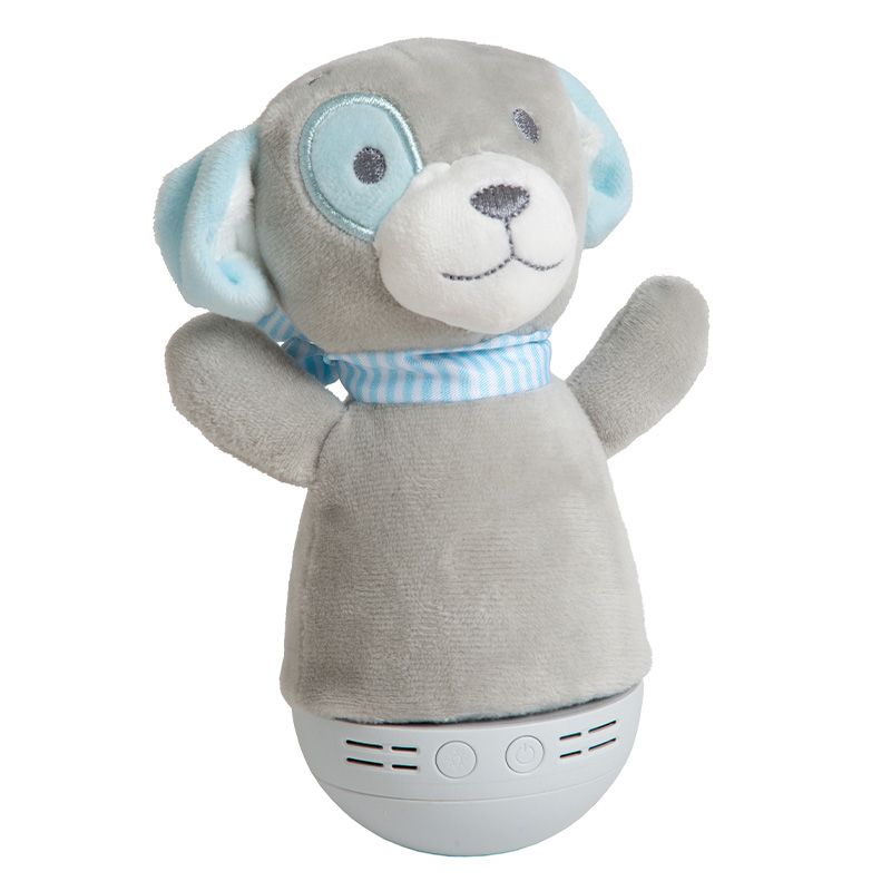 Lampă de masă copii modernă gri, Dolly, 3W, LED RGB, con întrerupător