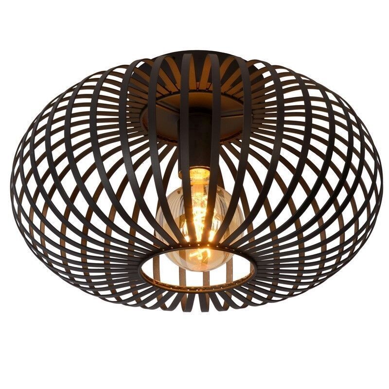 Lampă de tavan retro neagră, Manuela