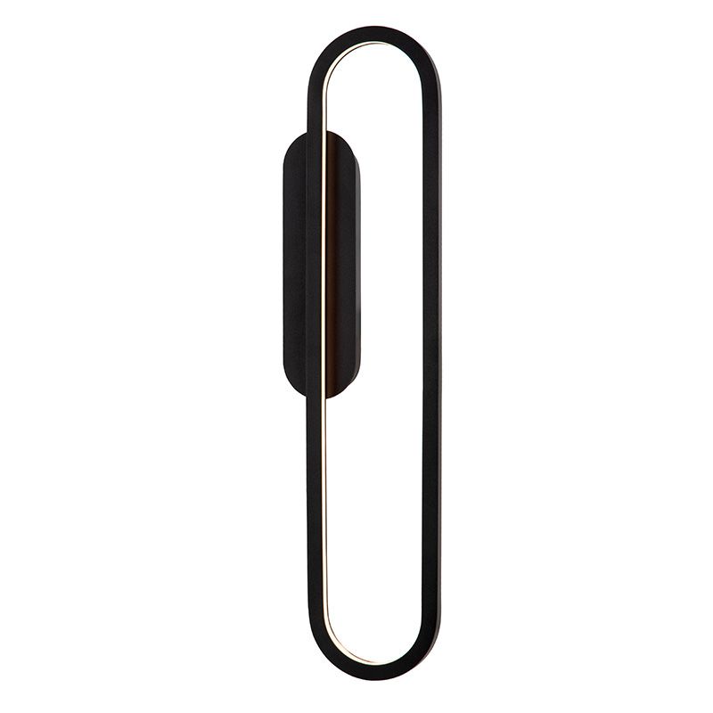 Aplică de perete modernă neagră, Thelma, 22W, LED dim to warm