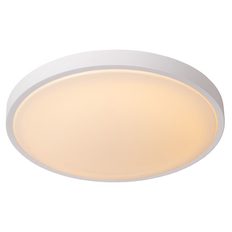 Plafonieră baie modernă albă, Dasher, 24W, LED 2700K, IP44