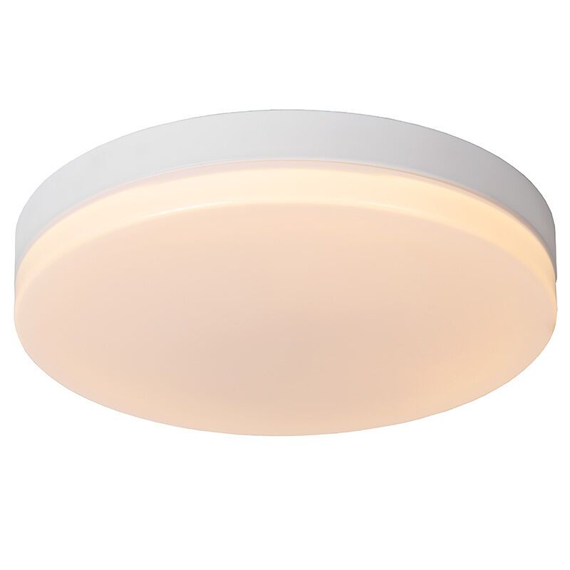 Plafonieră baie albă din plastic, Biskit, 36W, LED 2700K, IP44
