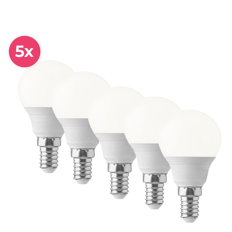Bec glob LED E14 Lasco, 3W, alb cald