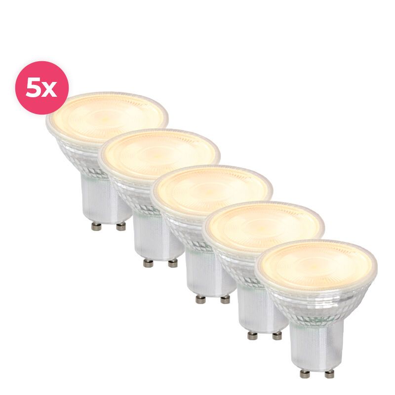 Lampă LED GU10 transparentă, reglabilă, Antonie, 5W, alb cald