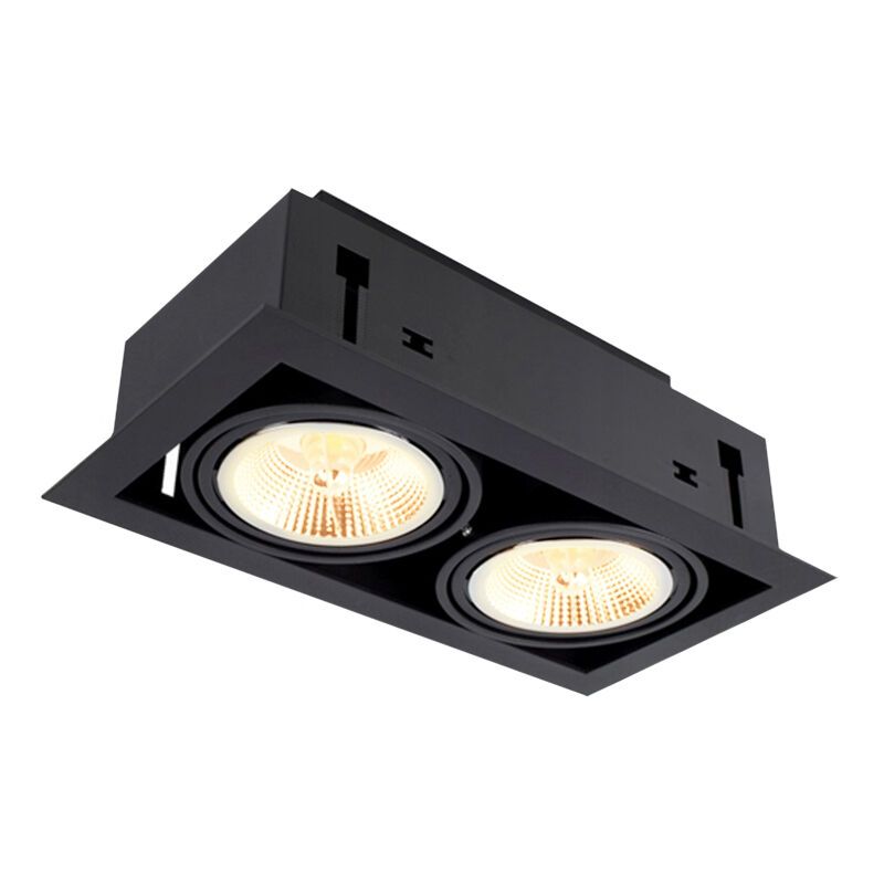 Spot încastrat negru din aluminiu, Noreen Spot încastrat negru din aluminiu, Noreen