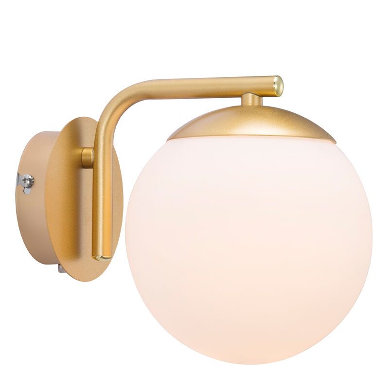 Aplică de perete design alamă, Grant, con întrerupător
