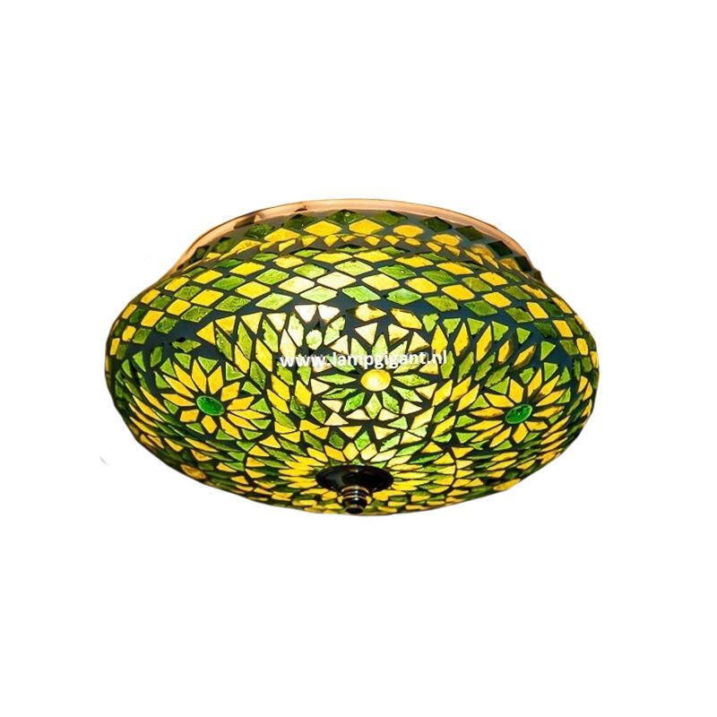 Lampă de tavan verde orientală, Mimoun