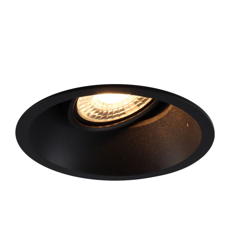 Spot încastrat negru din aluminiu, Tyron