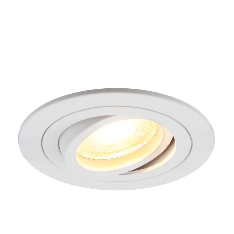 Spot încastrat alb din aluminiu, Scott