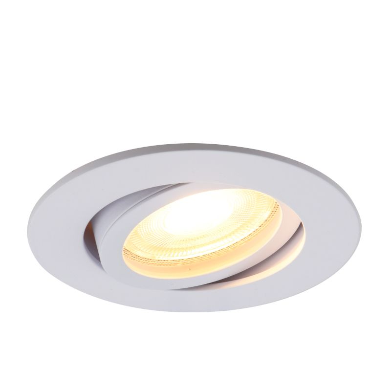 Spot încastrat alb din aluminiu, Onno