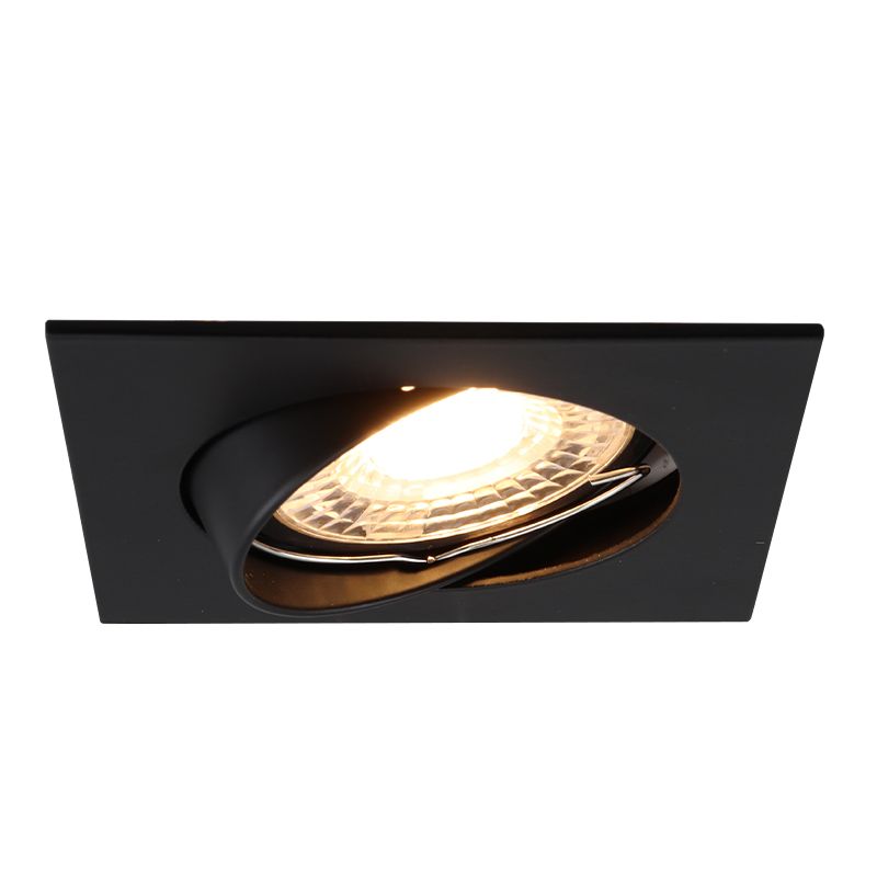 Spot încastrat negru din aluminiu, Ravi