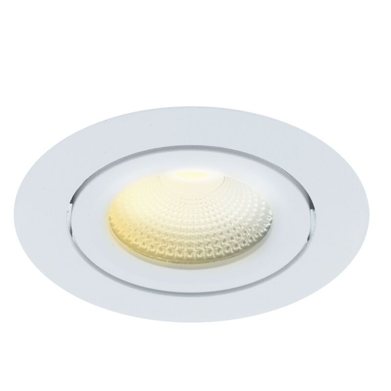 Spot încastrat alb din aluminiu, Wimke, 5W, LED dim to warm, IP44
