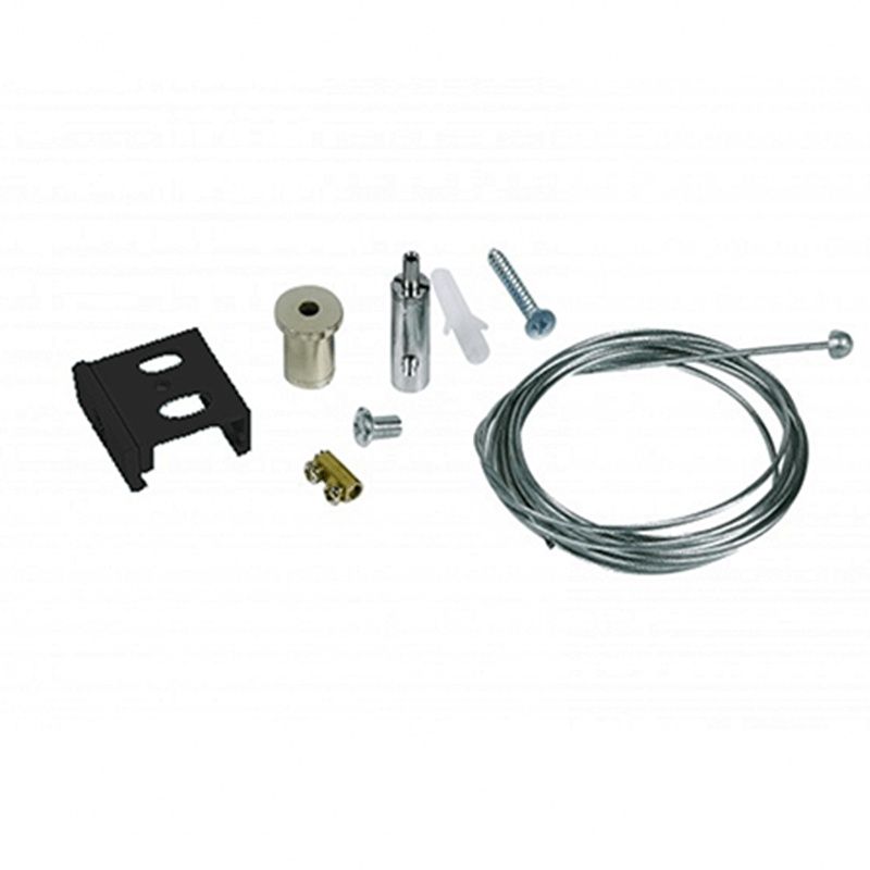 Set de corpuri de iluminat suspendate pentru iluminat pe șină trifazat, 3 metri, negru, Pro