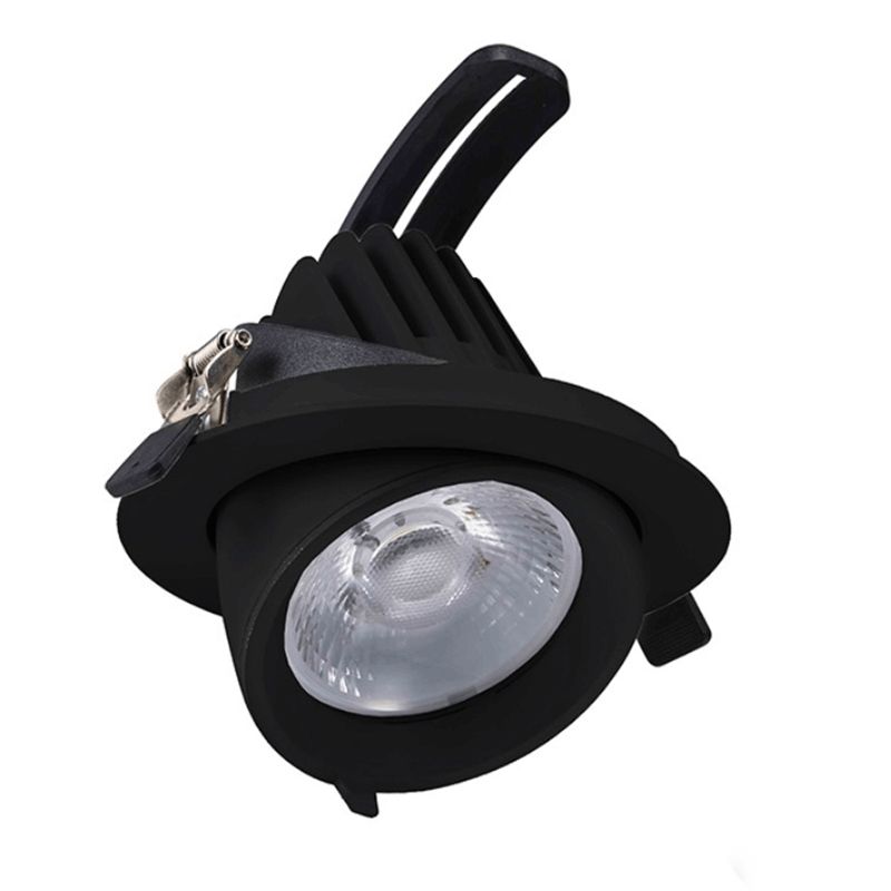 Downlight negru din aluminiu, Shanaya, 30W, LED white switch Downlight negru din aluminiu, Shanaya, 30W, LED white switch