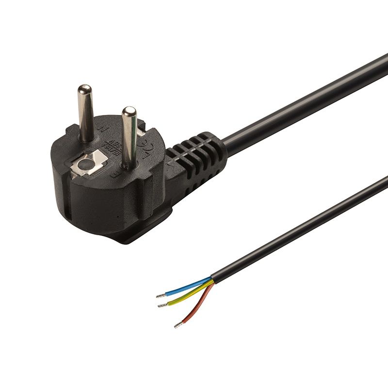 Cablu de conectare, 1,5 m, 3x 0,75 mm², negru