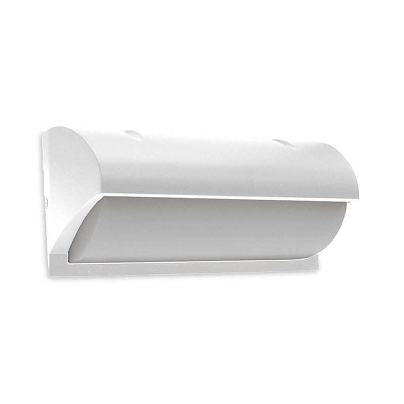 Lampă exterior albă din aluminiu, Rajko, 12W, LED 3000K, IP54