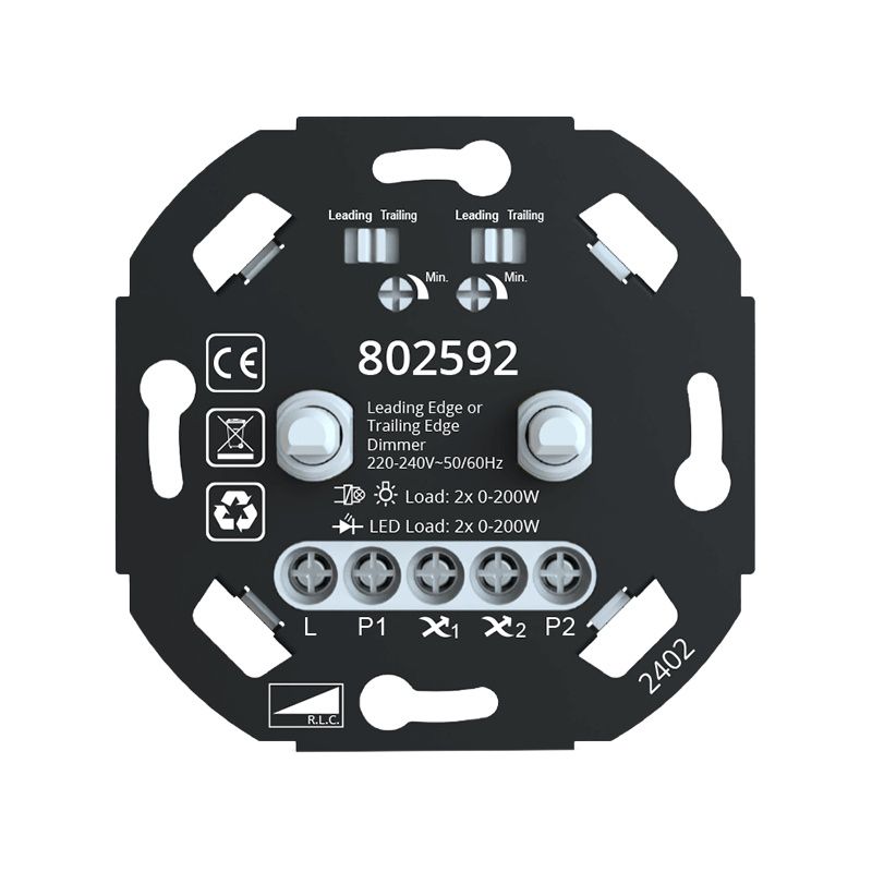 Variator de intensitate cu LED dublu 0-200W Variator de intensitate cu LED dublu 0-200W