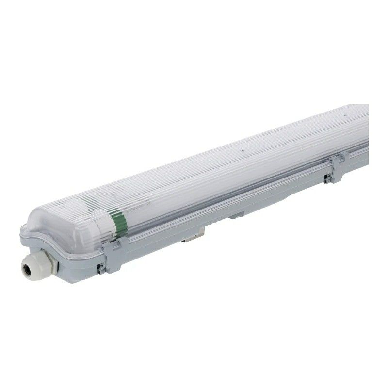 Corp de iluminat fluorescent LED impermeabil de 150 cm - Tenso - pentru 2 tuburi fluorescente - IP65 Corp de iluminat fluorescent LED impermeabil de 150 cm - Tenso - pentru 2 tuburi fluorescente - IP65