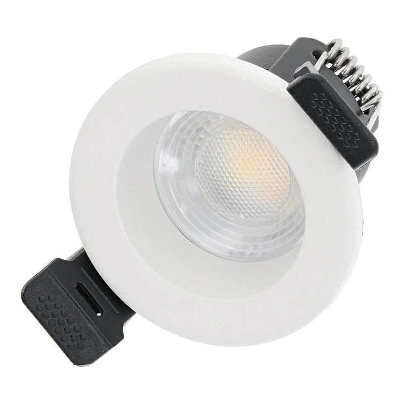 Spot luminos alb din aluminiu, Magus, 4W, LED cu întrerupător alb, IP65