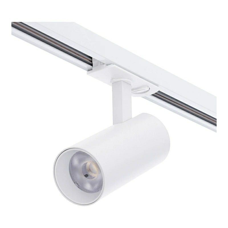 Spot monofazat alb din aluminiu, Enno, 10W, LED cu întrerupător alb Spot monofazat alb din aluminiu, Enno, 10W, LED cu întrerupător alb
