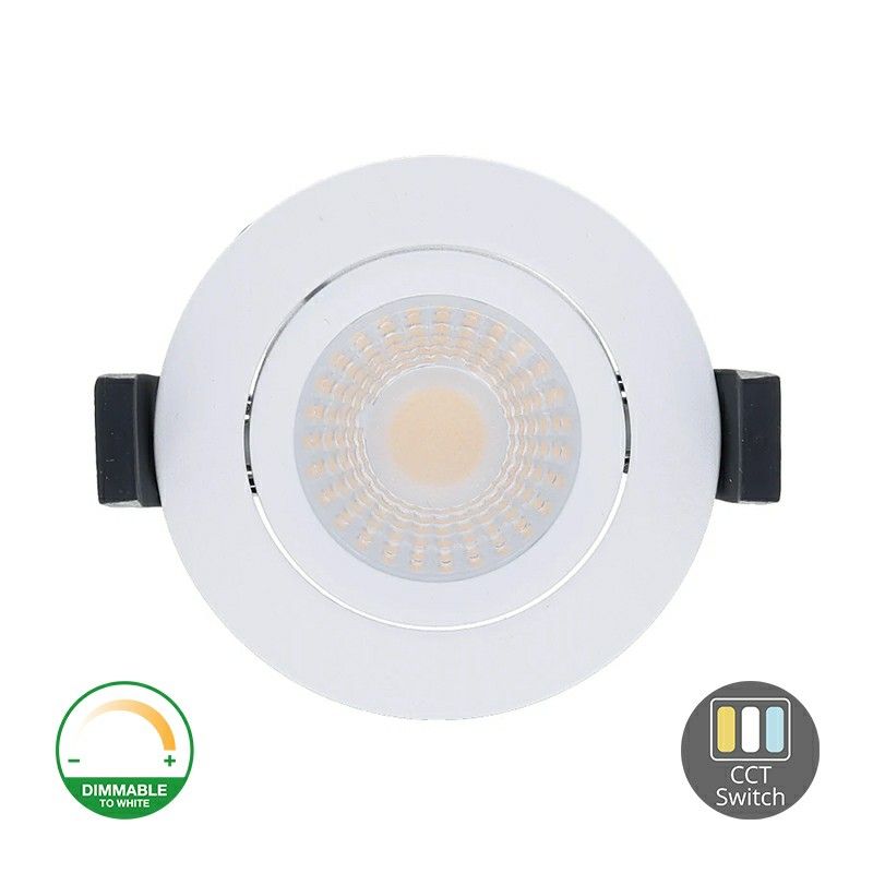 Spot de iluminat alb tip downlight din aluminiu, Maite, 7W, LED cu întrerupător alb, IP65 Spot de iluminat alb tip downlight din aluminiu, Maite, 7W, LED cu întrerupător alb, IP65
