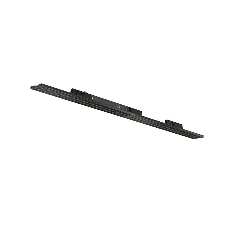 Corp de iluminat trifazat pe șină Tora, negru, 27W/32W/37W/42W, întrerupător alb, 120 cm, Pro