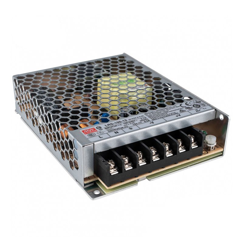 Driver LED MeanWell de 12V, 100W, IP20 Driver LED MeanWell de 12V, 100W, IP20