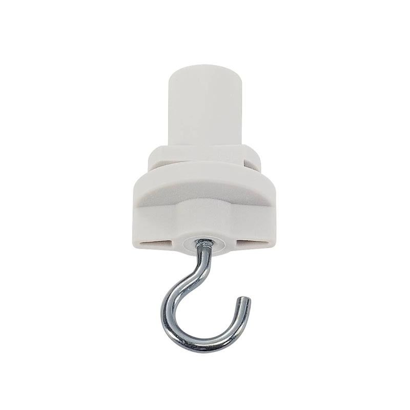 Adaptor trifazat cu cârlig, alb, Pro