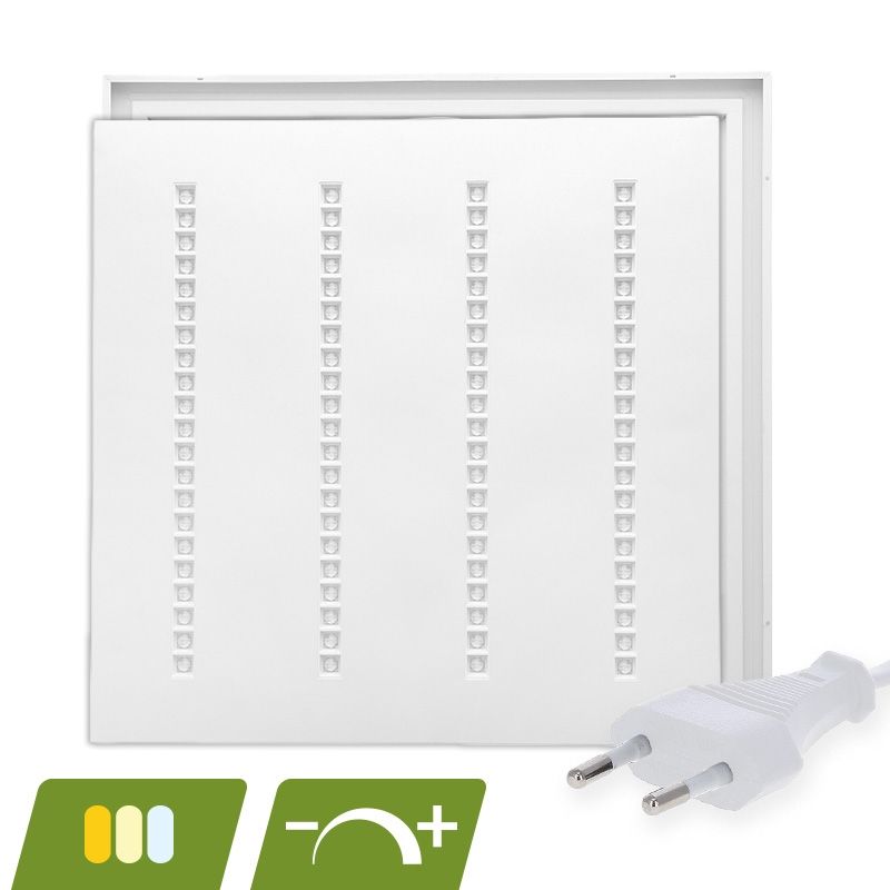 Panou LED Louvre 60x60 - 30W - întrerupător alb - reglabil intensitate luminosă - UGR <16 Panou LED Louvre 60x60 - 30W - întrerupător alb - reglabil intensitate luminosă - UGR <16