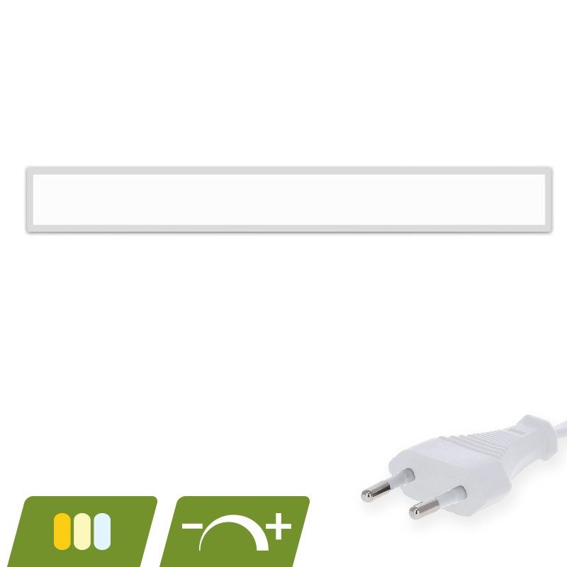 Panou LED 15x120 - 30W - întrerupător alb - UGR<19 - reglabil - iluminare din spate