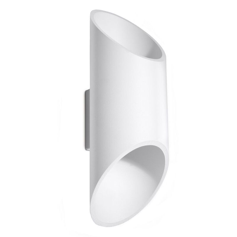 Aplică de perete up down din aluminiu albă, Haidar