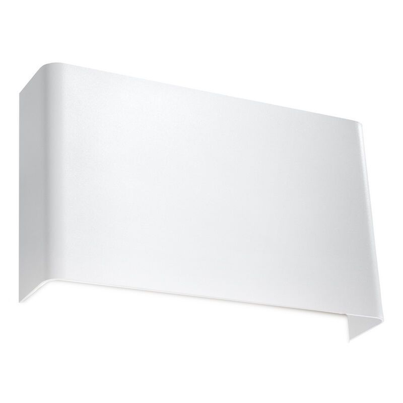 Aplică de perete up down din aluminiu albă, Laetitia