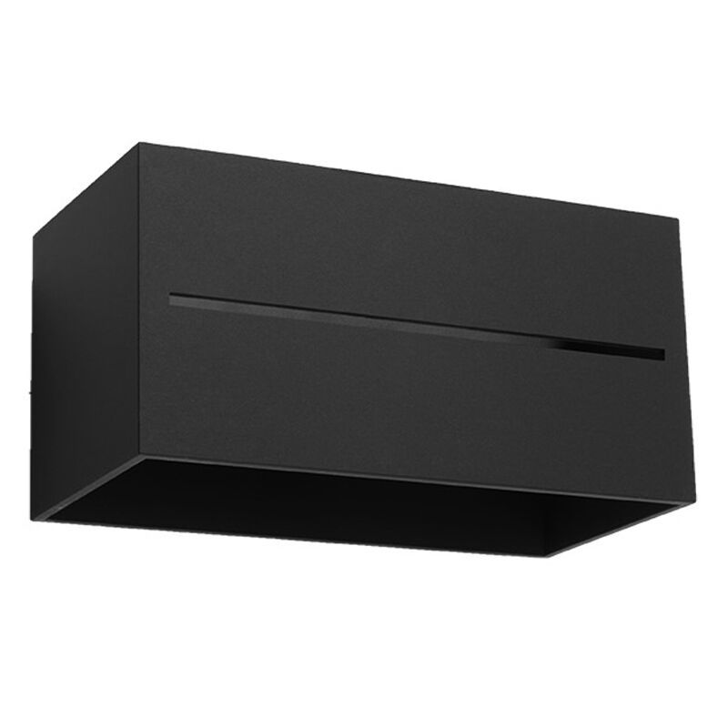 Aplică de perete up down din aluminiu neagră, Jacky