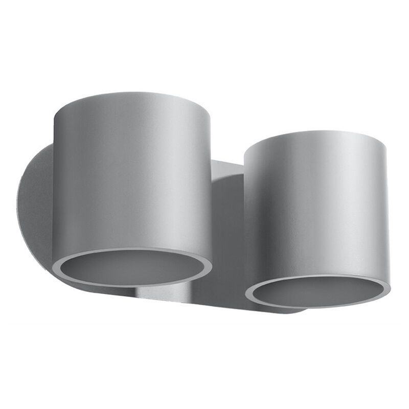 Aplică de perete up down din aluminiu gri, Amely